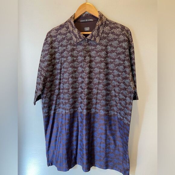 Tiger Woods NWOT Vintage Patterned Polo Shirt XXL - Picture 1 of 8